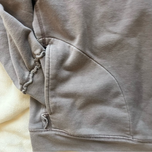 FP Movement Free People crew neck metti pullover sweatshirt taupe pockets M - Picture 8 of 8